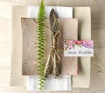 Winietki Boho/etno/pióra ślubne winietki wizytówki dla gości weselnych0