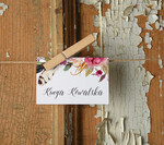 Winietki Boho/etno/pióra winietki ślubne wizytówki dla gości weselnych0