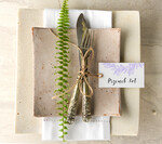 Winietki Boho/etno/pióra ręcznie robione winietki ślubne wizytówki dla gości weselnych0