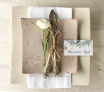 Winietki Boho/etno/pióra ślubne wizytówki winietki na stół weselny0