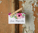 Winietki Boho/etno/pióra ślubne winietki wizytówki dla gości weselnych0