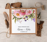 Księgi wpisów gości Boho/etno/pióra księga do wpisywania życzeń przez gości weselnych, wasze imiona i data w stylu rustykalnym0