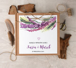 Księgi wpisów gości Boho/etno/pióra księga gości na wesele pamiątka ślubu, w stylu boho z motywam kwiatowym0