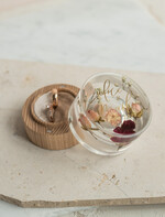 Pudełka Szkatułki na Obrączki szkatułki elegancka rustykalna szkatułka na obrączki z kwiatami, pudełko na obrączki z żywicy, pudełko na obrączki z zatopionymi kwiatami w żywicy1