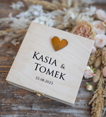 Pudełka Szkatułki na Obrączki szkatułki personalizowane pudełko do podawania obrączek ślubnych0