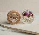 Pudełka Szkatułki na Obrączki szkatułki elegancka rustykalna szkatułka na obrączki z kwiatami, pudełko na obrączki z żywicy, pudełko na obrączki z zatopionymi kwiatami w żywicy2