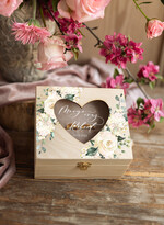 Pudełka Szkatułki na Obrączki szkatułki pudełko na obrączki ślubne wasze imiona i data drewniane pudełko na obrączki 0