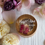 Pudełka Szkatułki na Obrączki szkatułki personalizowane pudełko na obrączki ślubne , pudełeczko na obraczki slubne z przeźroczystym wieczkiem  1