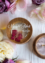 Pudełka Szkatułki na Obrączki szkatułki personalizowane pudełko na obrączki ślubne , pudełeczko na obraczki slubne z przeźroczystym wieczkiem  3