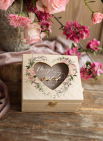 Pudełka Szkatułki na Obrączki szkatułki pudełeczko na obrączki ślubne wasze imiona ślubna szkatułka na obrączki 0