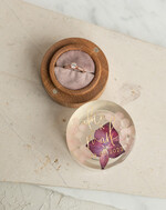 Pudełka Szkatułki na Obrączki szkatułki elegancka rustykalna szkatułka na obrączki z kwiatami, pudełko na obrączki z żywicy, pudełko na obrączki z zatopionymi kwiatami w żywicy0