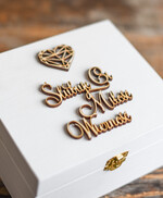 Pudełka Szkatułki na Obrączki szkatułki pudełeczko na obrączki ślubne wasze imiona1