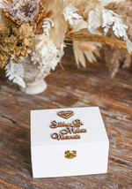 Pudełka Szkatułki na Obrączki szkatułki pudełeczko na obrączki ślubne wasze imiona9