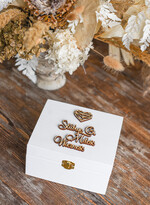 Pudełka Szkatułki na Obrączki szkatułki pudełeczko na obrączki ślubne wasze imiona0