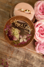 Pudełka Szkatułki na Obrączki szkatułki drewniana szkatułka  pudełko na obrączki ślubne przezroczyste wieczko wasze imiona i data  , pudełeczko na obraczki slubne 0