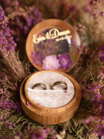 Pudełka Szkatułki na Obrączki szkatułki przeźroczyste  pudełko na obrączki  ślubne zatopione żywe kwiaty w żywicy , pudełeczko na obraczki slubne z przeźroczystym wieczkiem4