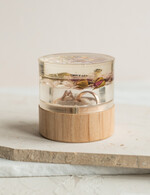 Pudełka Szkatułki na Obrączki szkatułki elegancka rustykalna szkatułka na obrączki z kwiatami, pudełko na obrączki z żywicy, pudełko na obrączki z zatopionymi kwiatami w żywicy3