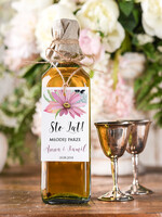 Zawieszki na butelki boho/etno/pióra zawieszka na alkohol weselny, boho wasza tresc0