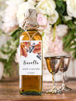 Zawieszki na butelki boho/etno/pióra zawieszki na nalewki weselne, boho eleganckie wasza tresc0