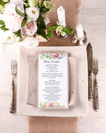 Menu boho weselne menu karta potraw weselnych, boho na romantyczne wesele0