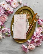 Menu boho menu weselne na stół karta dań weselnych, boho na romantyczne wesele0