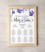 Plany stołów Plakaty Boho powitanie i usadzenie gości plan stołów weselnych, boho styl kolorowe kwiaty0