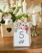 Numery na stół Boho/Etno/Pióra tabliczka z numerem stołu weselnego, usadzenie gosci w stylu boho0