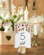 Numery na stół Boho/Etno/Pióra numerek na stół weselny, usadzenie gosci w stylu boho0