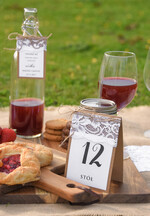 Numery na stół Rustykalne numerki na stoliki ślubne, w stylu rustykalnym1