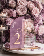 Numery na stół Glamour menu weselne, numery na stoły weselne, dekoracja stołów weselnych, dekoracja na stołach weselnych, menu i numerki na stół 6