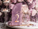 Numery na stół Glamour menu weselne, numery na stoły weselne, dekoracja stołów weselnych, dekoracja na stołach weselnych, menu i numerki na stół 2