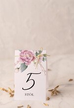 Numery na stół Glamour usadzenie gości numery na stół weselny, zlocone klasyczna elegancja0