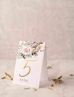 Numery na stół Glamour usadzenie gości numery na stół weselny, złoto klasyczna elegancja w stylu glamour2