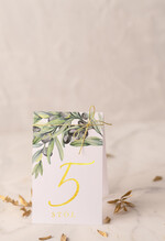 Numery na stół Glamour numerek stojak na stół weselny, zlocone w stylu glamour0