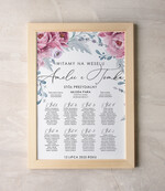 Plany stołów Plakaty Rustykalne powitanie i usadzenie gości plan stołów weselnych, rustykalny styl wybierz rozmiar0