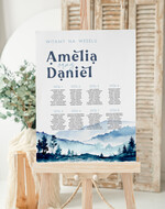 Plany stołów Plakaty Rustykalne plan usadzenia gości, tablica z planem stołów na wesele, plan stołów weselnych rustykalny plan usadzenia gości na weselu, powitanie na weselu 0