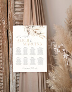 Plany stołów Plakaty Rustykalne prosty i nowoczesny plan stołów, tablica z planem stołów na wesele plan stołów weselnych prosty i nowoczesny plan usadzenia gości 1