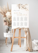 Plany stołów Plakaty Rustykalne prosty i nowoczesny plan stołów, tablica z planem stołów na wesele plan stołów weselnych prosty i nowoczesny plan usadzenia gości 0