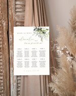 Plany stołów Plakaty Rustykalne powitanie gości na sali ślubnej i plan stołów, dopasuj swoj rozmiar rustykalne, tablica z planem stołów na wesele plan stołów weselnych prosty i nowoczesny plan2