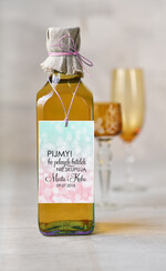 Zawieszki na butelki botaniczne podróżnicze  etykiety na butelki weselne, eleganckie z dowolną treścią0