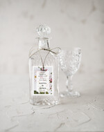 Zawieszki na butelki botaniczne podróżnicze  etykieta na alkohol weselny, boho z waszą treścią0