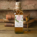 Zawieszki na butelki botaniczne podróżnicze  etykieta na alkohol weselny, botaniczne tekst dowolny0