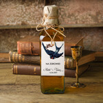 Zawieszki na butelki botaniczne podróżnicze  etykieta na wódkę zawieszka na alkohol weselny, boho z waszą treścią0