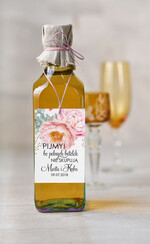 Zawieszki na butelki botaniczne podróżnicze  etykieta na wódkę weselną, botaniczne z duzo tekstow0