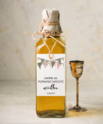 Zawieszki na butelki botaniczne podróżnicze  ślubne zawieszki na alkohole, botaniczne z waszą treścią0