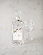 Zawieszki na butelki botaniczne podróżnicze  zawieszki ślubne na butelki, botaniczne z waszą treścią0