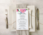 Menu botaniczne podróżnicze  menu weselne plan podawania posiłków na weselu, eleganckie na klasyczne wesele1