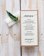 Menu botaniczne podróżnicze  menu ślubne z planem posiłków, botaniczne z dowolną treścia2