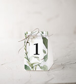 Numery na stół botaniczne podróżnicze  numerek stojak na stół weselny, rusykalne kwiatowe wozry0