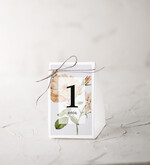 Numery na stół botaniczne podróżnicze  numerki na stół stoły weselne, kwiatowe romantyczne boho0